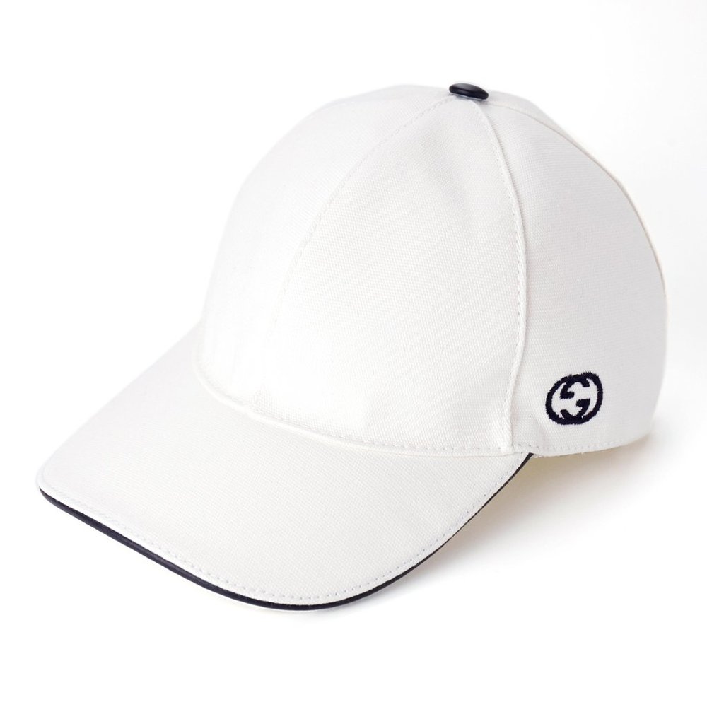 Gucci GG Baseball Hat in White NEW WITH TAG AND DUST BAG